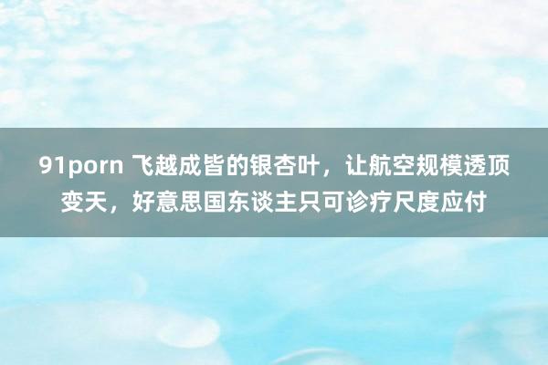 91porn 飞越成皆的银杏叶，让航空规模透顶变天，好意思国东谈主只可诊疗尺度应付