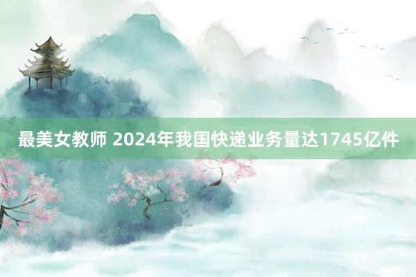 最美女教师 2024年我国快递业务量达1745亿件