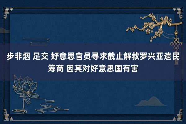 步非烟 足交 好意思官员寻求截止解救罗兴亚遗民筹商 因其对好意思国有害