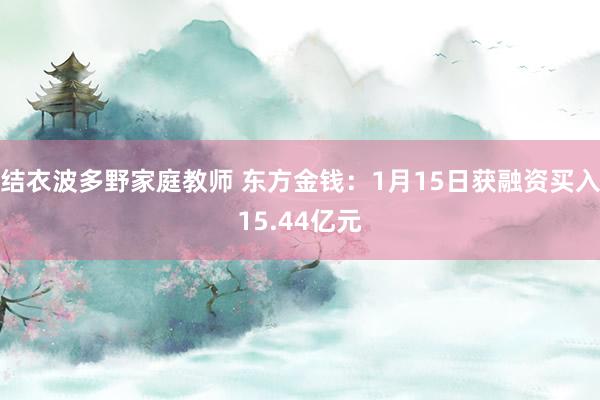 结衣波多野家庭教师 东方金钱：1月15日获融资买入15.44亿元