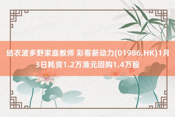 结衣波多野家庭教师 彩客新动力(01986.HK)1月3日耗资1.2万港元回购1.4万股