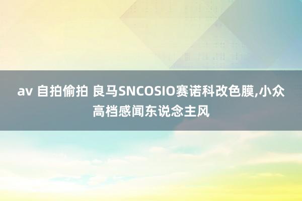av 自拍偷拍 良马SNCOSIO赛诺科改色膜，小众高档感闻东说念主风