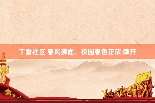 丁香社区 春风拂面，校园春色正浓 敞开