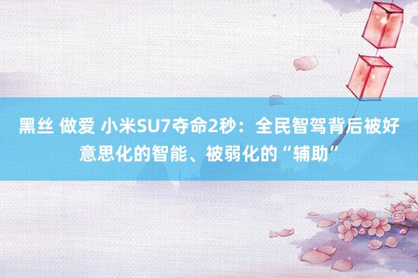 黑丝 做爱 小米SU7夺命2秒：全民智驾背后被好意思化的智能、被弱化的“辅助”