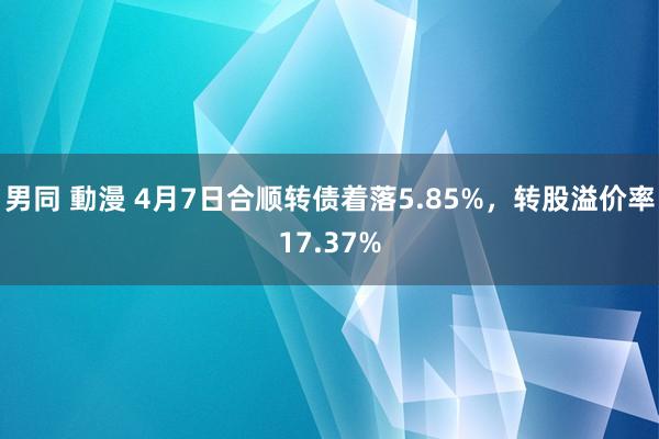 男同 動漫 4月7日合顺转债着落5.85%，转股溢价率17.37%