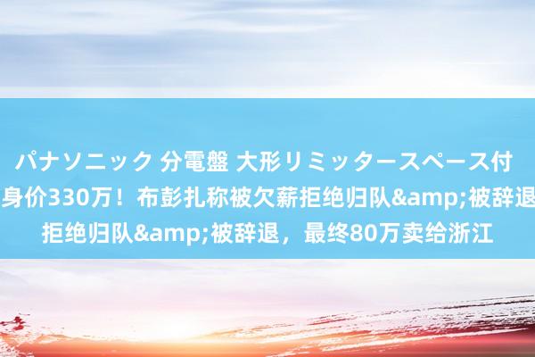 パナソニック 分電盤 大形リミッタースペース付 露出・半埋込両用形 身价330万！布彭扎称被欠薪拒绝归队&被辞退，最终80万卖给浙江